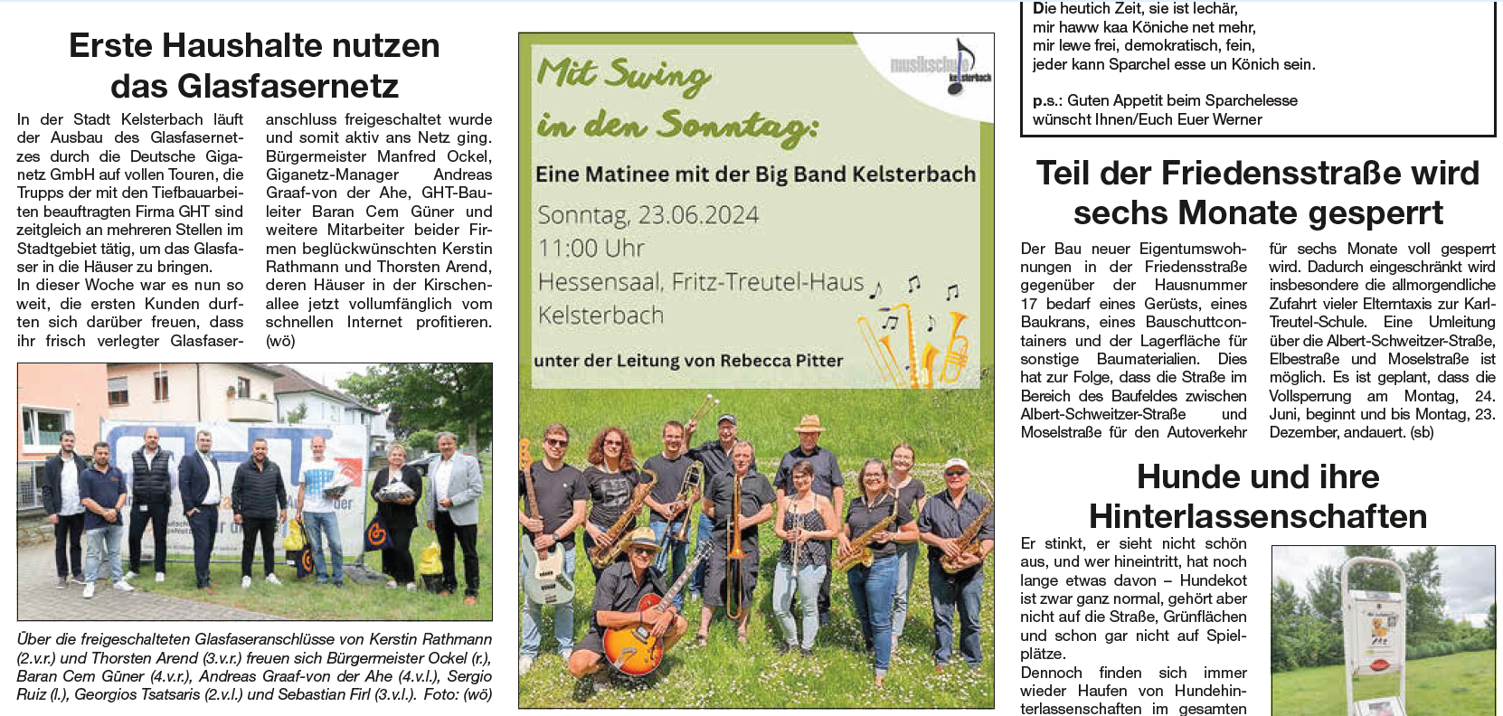 Erste Haushalte nutzen Glasfasernetz in Kelsterbach